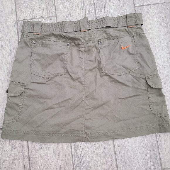 Nike Golf Sport Dri-Fit Olive Green Cargo Skirt Women's Size 10 - Picture 12 of 12